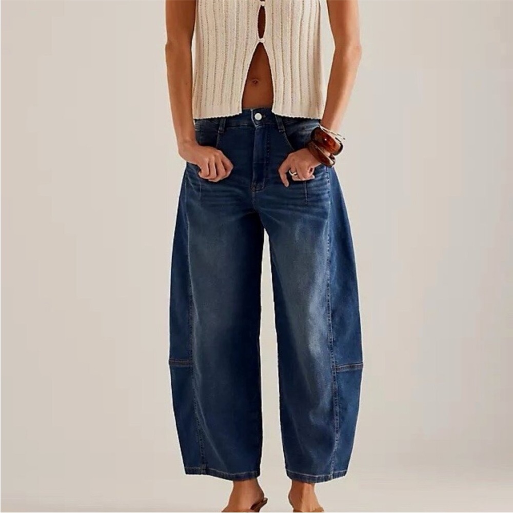 Anthro NWT Pilcro Barrel Jeans 26P